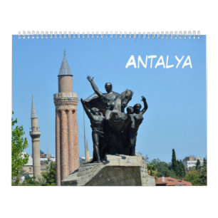 Calendrier Mural 12 mois Antalya, Turquie