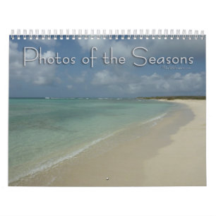 Calendrier Mural 12 Mois de Photos des Saisons, 4e édition