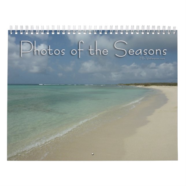 Calendrier Mural 12 Mois de Photos des Saisons, 4e édition (Protection)