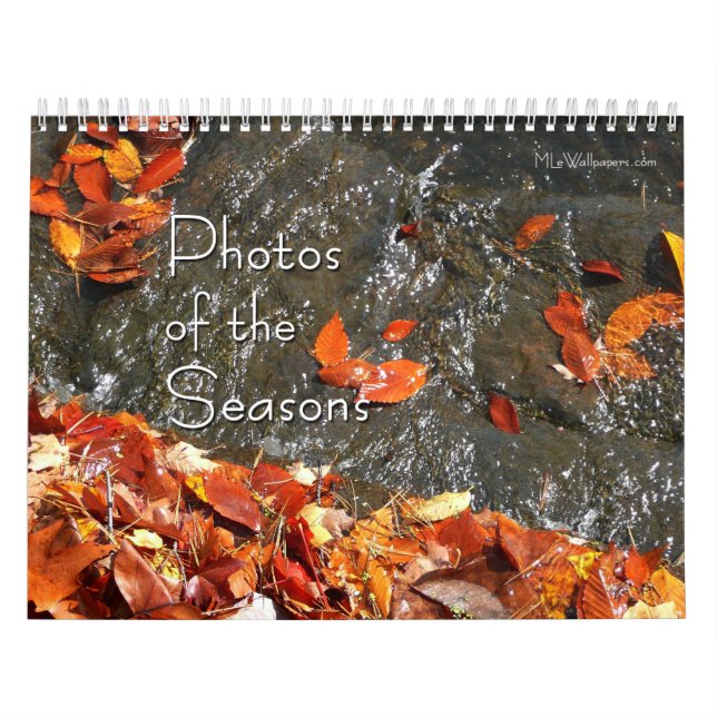 Calendrier Mural 12 Mois de Photos des Saisons, 8e édition (Protection)