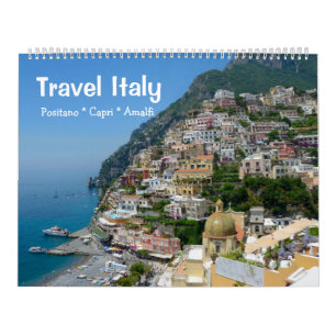 Calendrier Mural 12 mois Voyage Italie