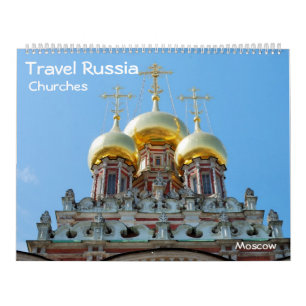 Calendrier Mural 12 mois Voyage Russie : Eglises