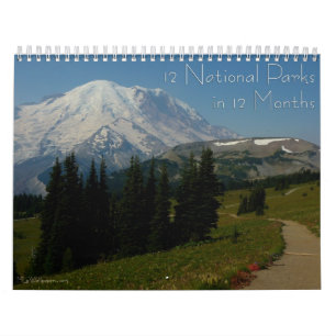 Calendrier Mural 12 Parcs nationaux en 12 mois, 2e édition