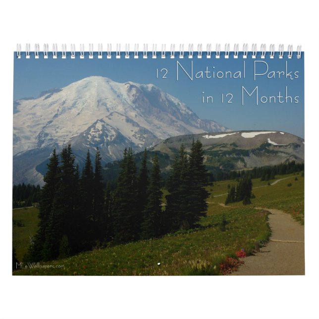 Calendrier Mural 12 parcs nationaux en 12 mois, 2e édition (Protection)