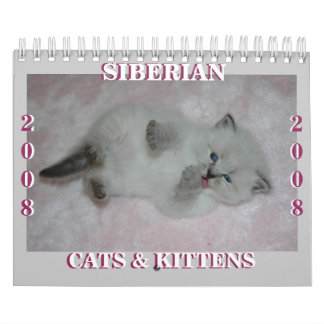 Calendrier Mural 2008 SM sibérien des chats Calendar2