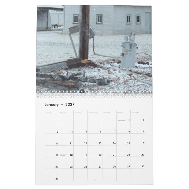 Calendrier Mural 2010, Altus, l'Oklahoma (Jan 2027)