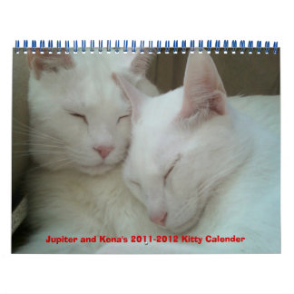 Calendrier Mural 2011-2012 de Jupiter et Kona Kitty Calender
