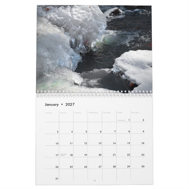 Calendrier Mural 2011 Calendrier-Photographies (taille moyenne) (Jan 2027)