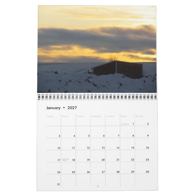 Calendrier Mural 2012 : Une année dans les montagnes (Jan 2027)