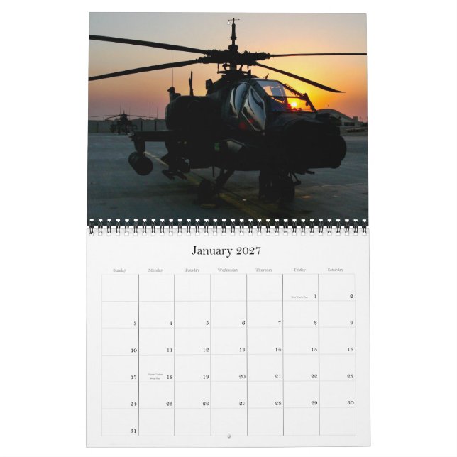 Calendrier Mural 2013 silhouettes militaires (Jan 2027)