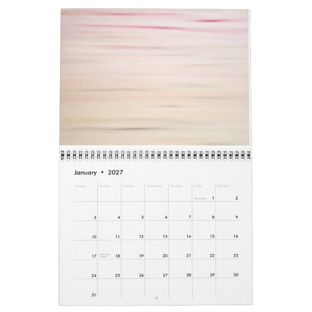 Calendrier mural 2014 (Jan 2027)
