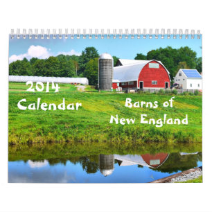 Calendrier Mural 2014 granges de la Nouvelle Angleterre - 2