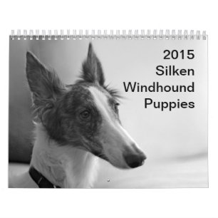 Calendrier Mural 2015 chiots de soie de Windhound