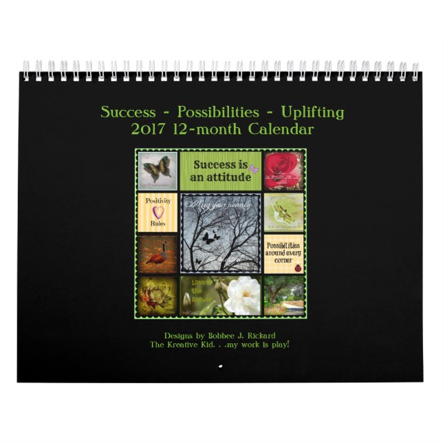 Calendrier Mural 2017 Succès-Possibilité-Élevant (Protection)