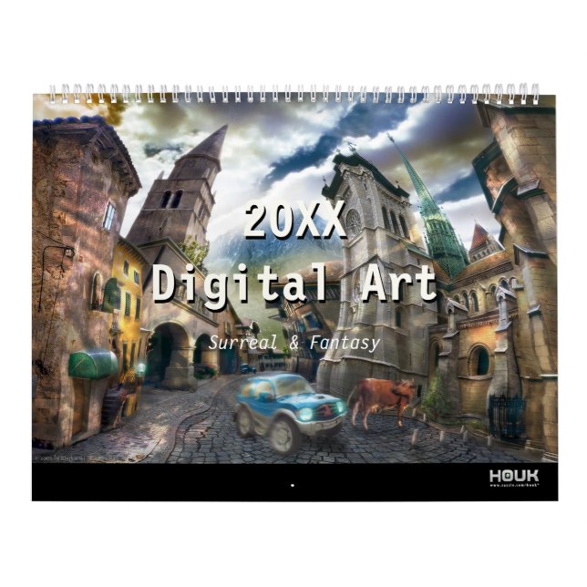 Calendrier Mural 2021 Digital Surreal & Imaginaire Art (Protection)