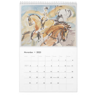 Calendrier mural 2023 de Susan Payne Equine Art