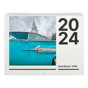 Calendrier mural 2024 pour les bouffées vintage de
