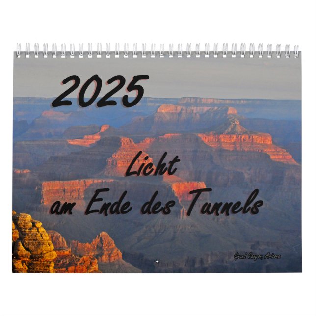 Calendrier mural 2025 avec Versets bibliques allem (Protection)