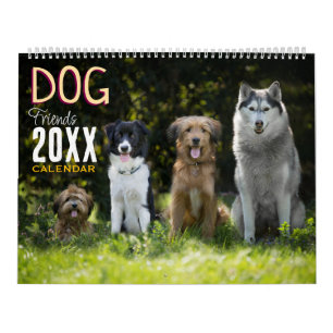 Calendrier mural 2027 Amis chiens Animaux