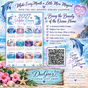 Calendrier mural 2027 Dauphin Rêves Poster