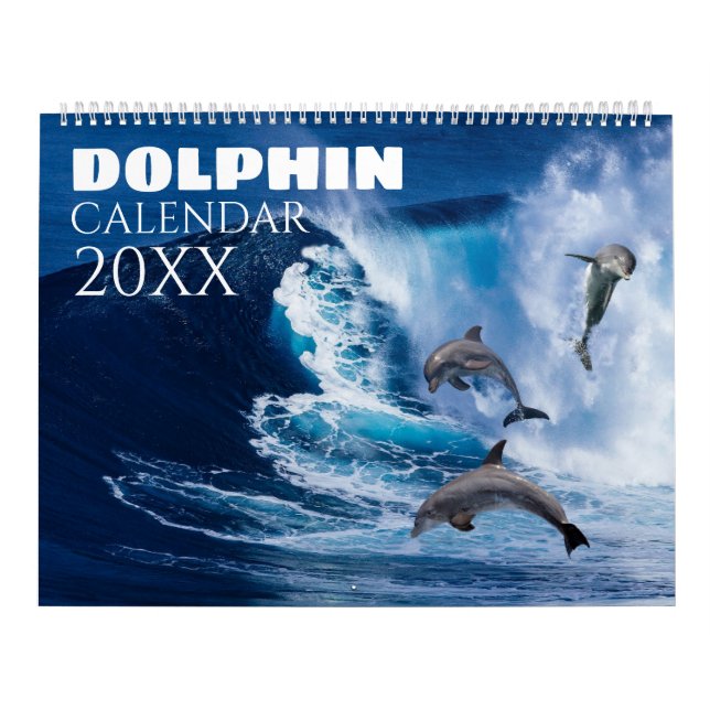 Calendrier mural 2027 Dauphin Vie marine Nature (Protection)