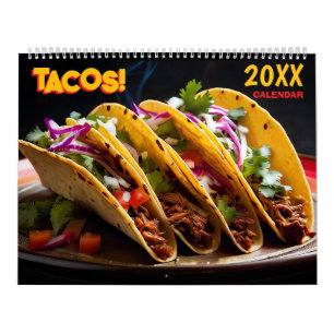 Calendrier mural 2027 Taco pour les amateurs de no