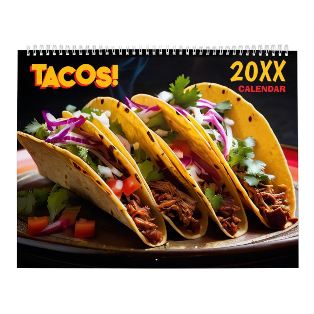 Calendrier mural 2027 Taco pour les amateurs de no (Protection)