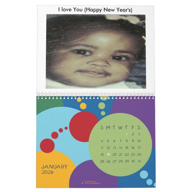 Calendrier Mural #2 Annie&apos ; PICS de s., Dieu 4 m donnant de (Jan 2026)