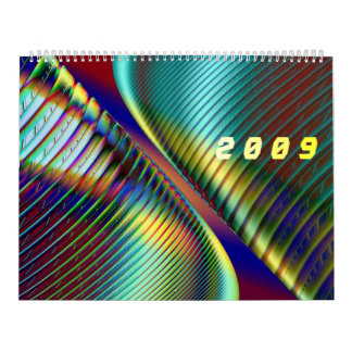 Calendrier Mural 3D effectue des fractales