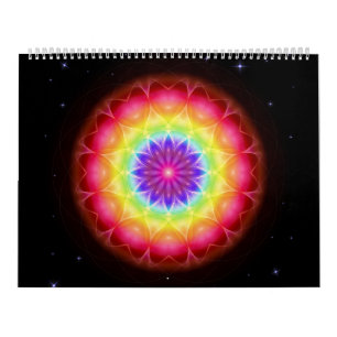 Calendrier Mural 48 Mandalas comme classeur de bague