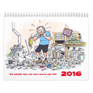 Calendrier Mural A fait n'importe qui vous disent que les chèvres