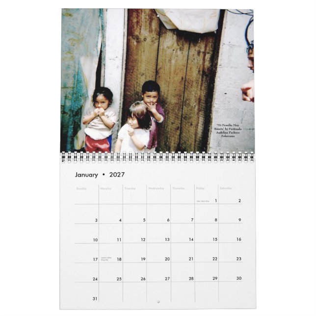 Calendrier Mural Alotenango (Jan 2027)