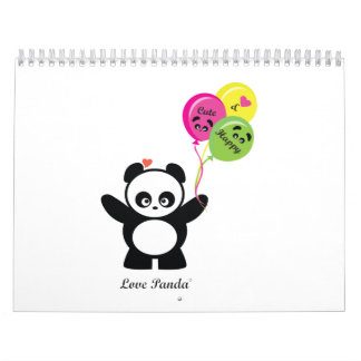Calendrier Mural Amour Panda®