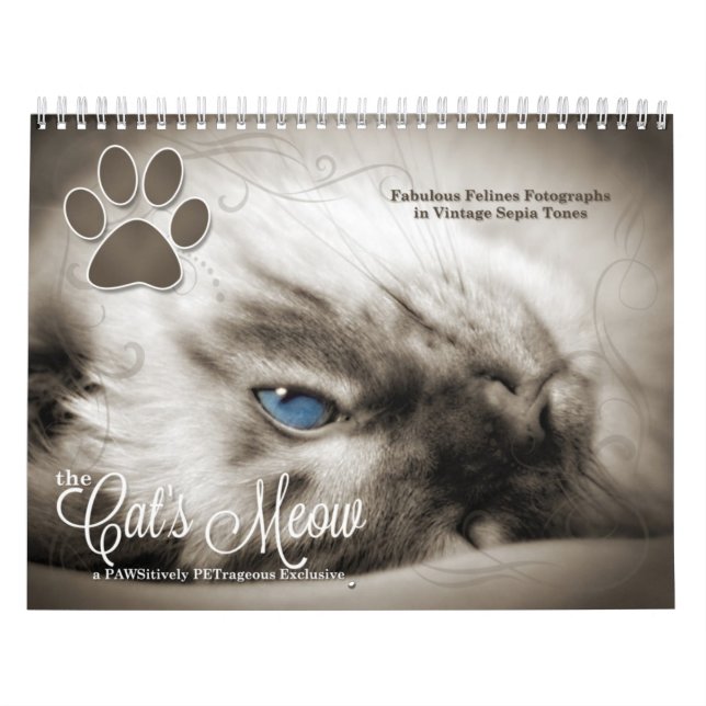 Calendrier Mural Amoureux des chats le Moins de 12 mois du chat (Protection)