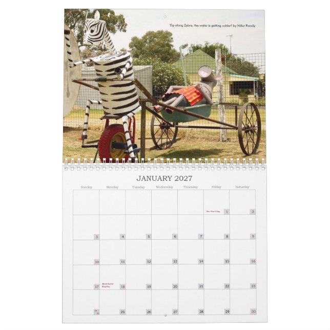 Calendrier Mural Animaux à vélo 2011 Ezy Rider (Jan 2027)