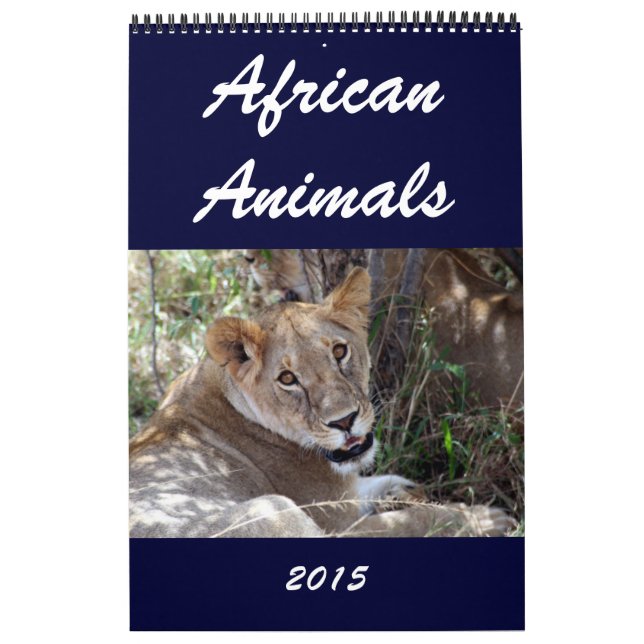 Calendrier Mural animaux sauvages africains 2015 (Protection)