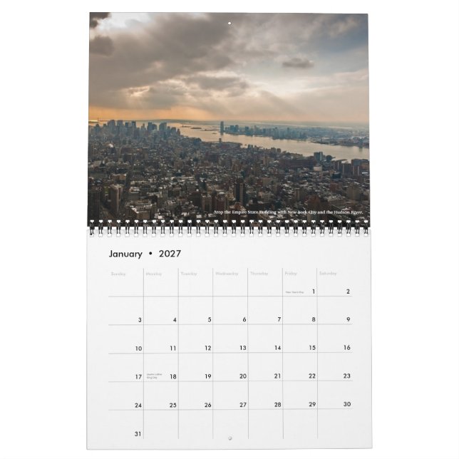 Calendrier Mural Année civile 2012, Bryan Fisher (Jan 2027)