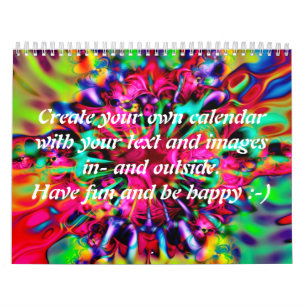 Calendrier Mural Apophyse Kaleidoscope I + votre texte et vos image