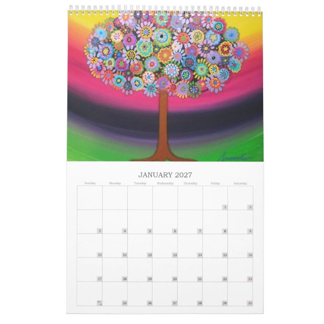 Calendrier Mural Arbre de la vie (Jan 2027)