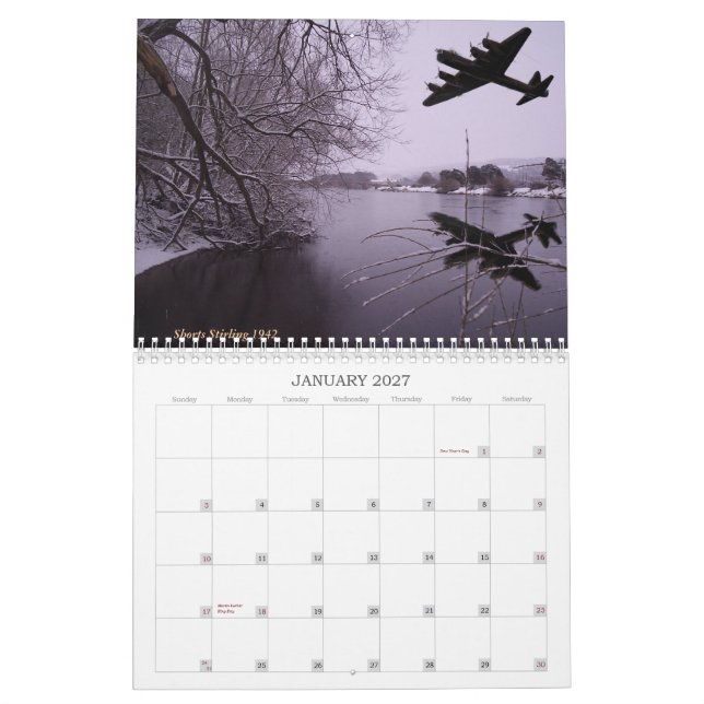 Calendrier Mural Art. 2010 de l'aviation (Jan 2027)