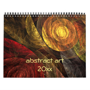 Calendrier Mural Art Abstrait moderne 2025