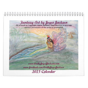 Calendrier Mural Art Imaginaire original par Joyce Jackson Calendri