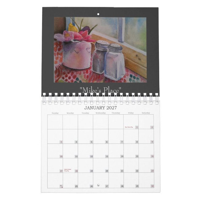 Calendrier Mural Art original par Shelley Lampman (Jan 2027)
