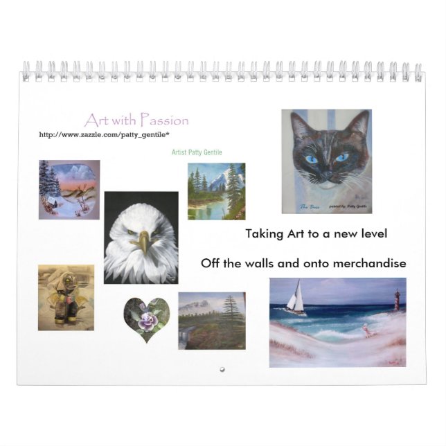 Calendrier Mural Art par Patty Gentile (Protection)