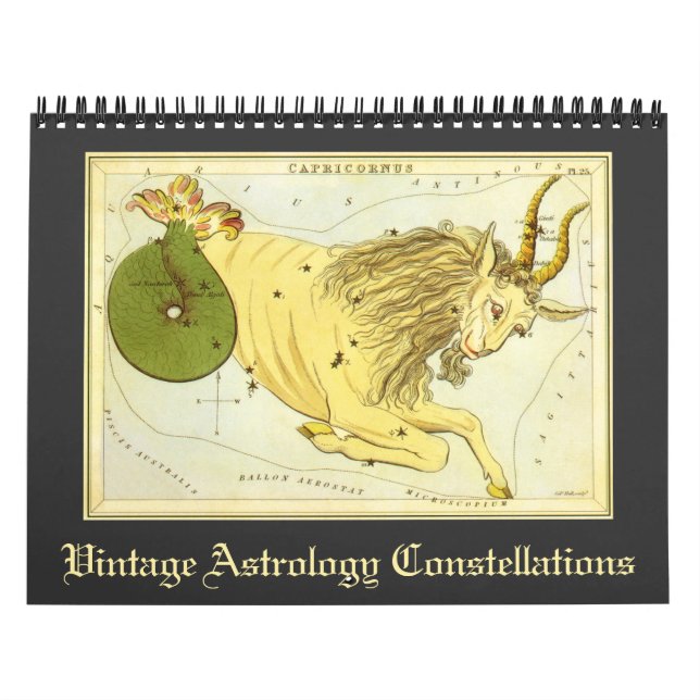 Calendrier Mural Astrologie vintage Constellations Cartes des étoil (Protection)