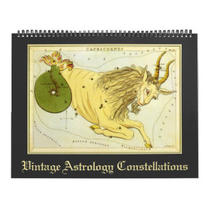 Calendrier Mural Astrologie vintage Constellations Cartes des étoil