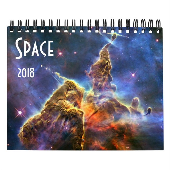 Calendrier Mural Astronomie NASA Space Universe Galaxy 2018 (Protection)