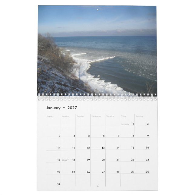 Calendrier Mural Au bord des eaux par Scott S. Jones (Jan 2027)