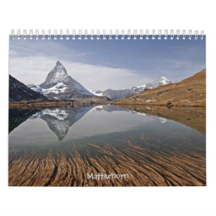 Calendrier Mural autour de la Suisse en 12 mois