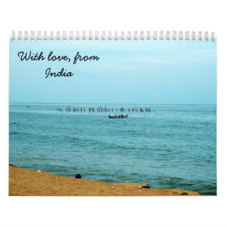 Calendrier Mural Avec amour d'Inde